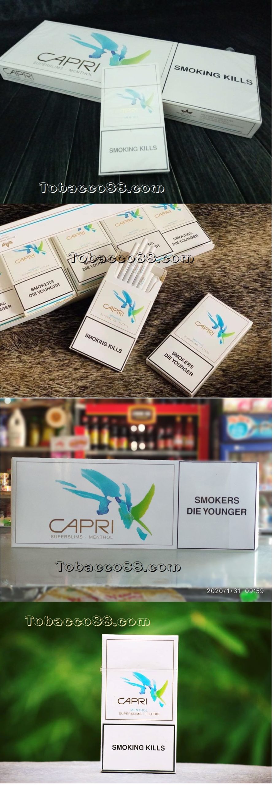 thuốc lá capri menthol