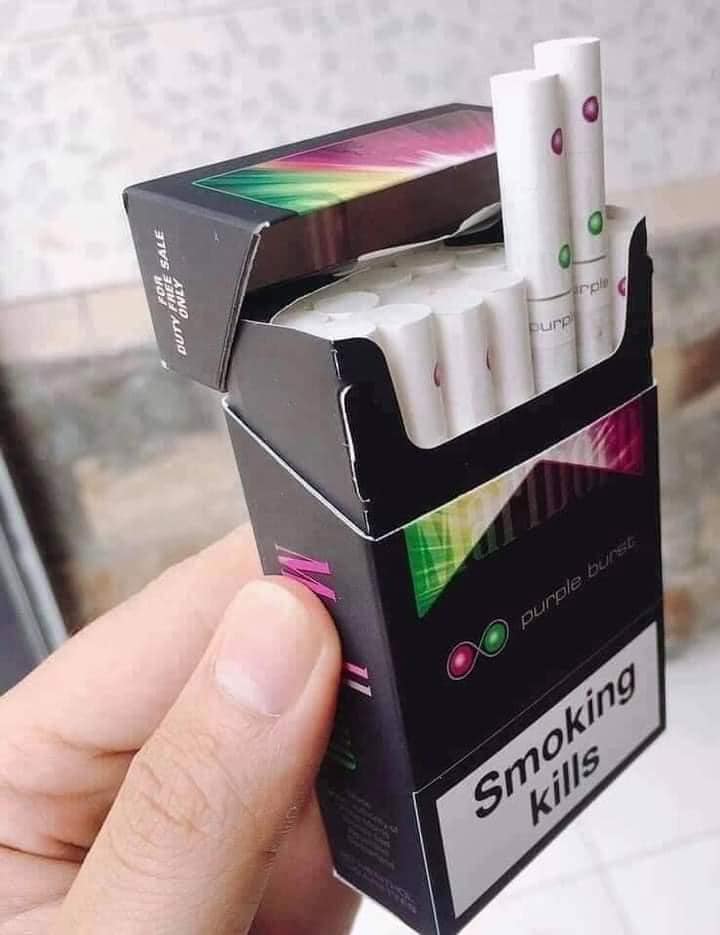 Thuốc Lá Marlboro Purple Burst 2 Bấm Tím Nho Bạc Hà